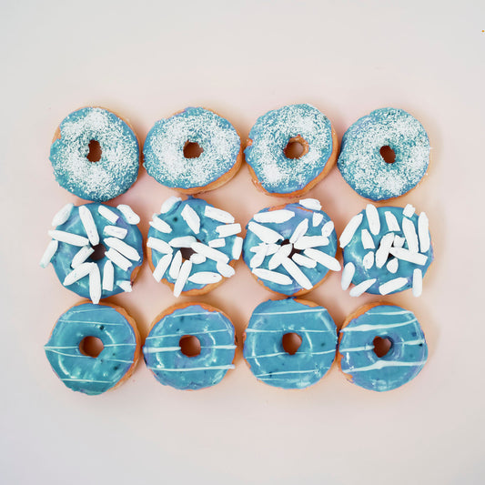 12 donuts blue